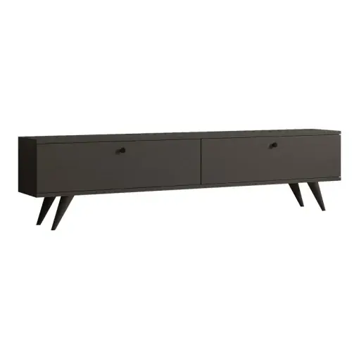 Vezi acum Comodă TV Model Jate, Antracit, 160x25x45 cm