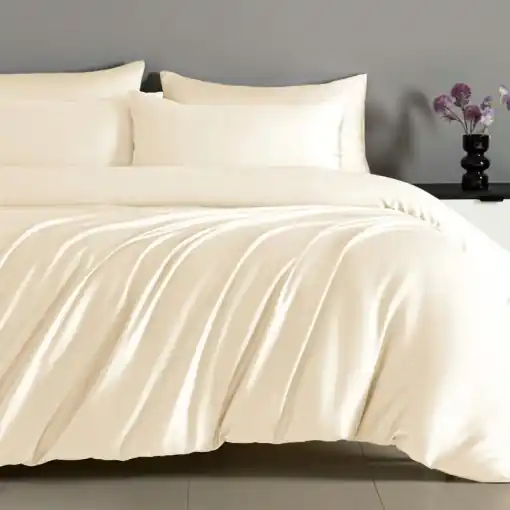 Lenjerie cu elastic 180x200cm, Smooth V4 Ivory Cumpărături sigure