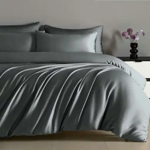 Reducere specială Lenjerie cu elastic 180x200cm, Smooth V12 Dark Grey