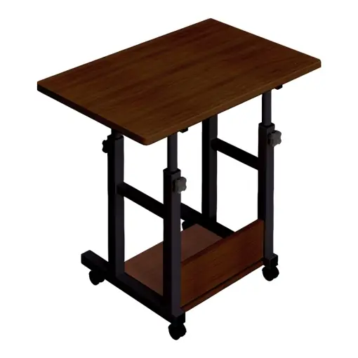 Reducere de preț Birou mobil Model Stolu, Stejar inchis, 80x40x68 cm