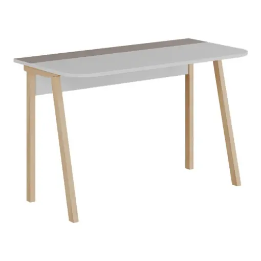 Birou Model Malia, Natur/Cappuccino/Alb, 120x60.5x75 cm Chilipir