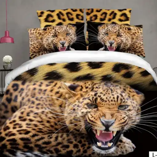 Lenjerie Leopard 6 Piese Calitate înaltă