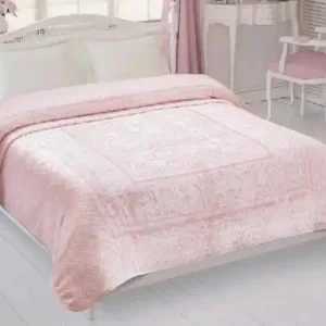 Patura Fabian Roz 220x240 cm Preț promoțional