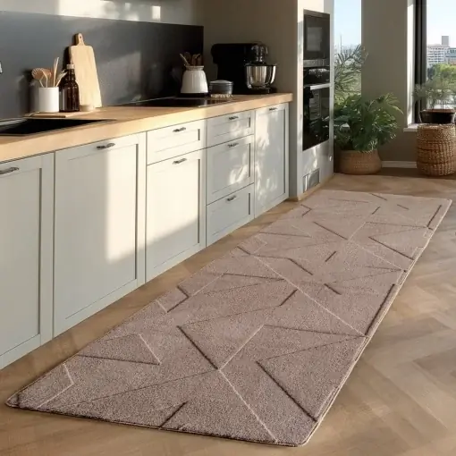 Covor traversa Pompei V3 Bej, 80 x 250 cm Ofertă exclusivă