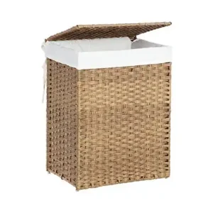 Cos pentru rufe, Songmics, 90 L, LCB51NL, Natural Preț redus