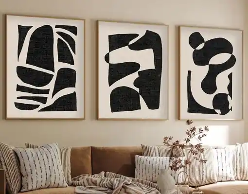 Ofertă exclusivă Tablou, 3 bucati Huhu201 Multicolor 50x70 cm