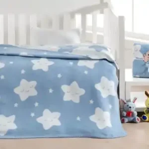 Patura Bebelusi Model Star Light Blue Ofertă