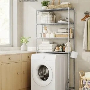 Noutate Raft baie WC Songmics Gri 83x30x179 cm
