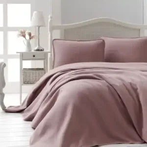 Set Cuvertura Pique Model Liv Dusty Rose Cumpără online