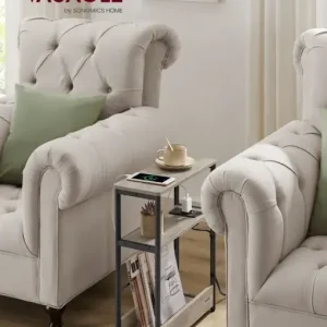 Masuta laterala cu priza Vasagle Maro 45x18x58 cm Bestseller