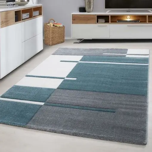 Covor Hawaii Albastru V1 200x290 cm Ofertă specială