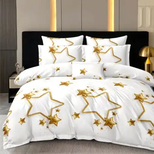 Ofertă limitată Lenjerie cu elastic 180x200cm, Aurora, 4 Piese