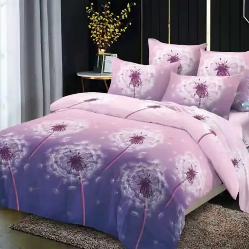 Noutate Lenjerie cu elastic 180x200cm, Luminelle, 4 Piese