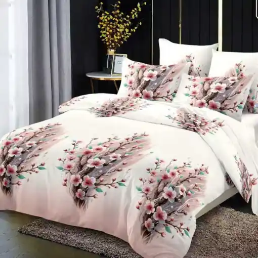 Lenjerie cu elastic 180x200cm, Noctella, 4 Piese Ofertă