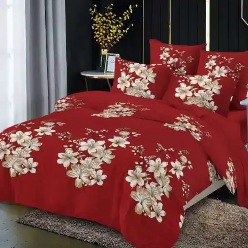 Plată securizată Lenjerie cu elastic 180x200cm, Florivio, 4 Piese