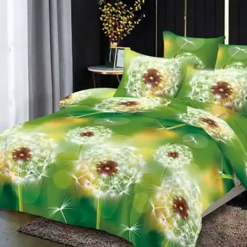 Mai ieftin Lenjerie cu elastic 180x200cm, Petaloria, 4 Piese