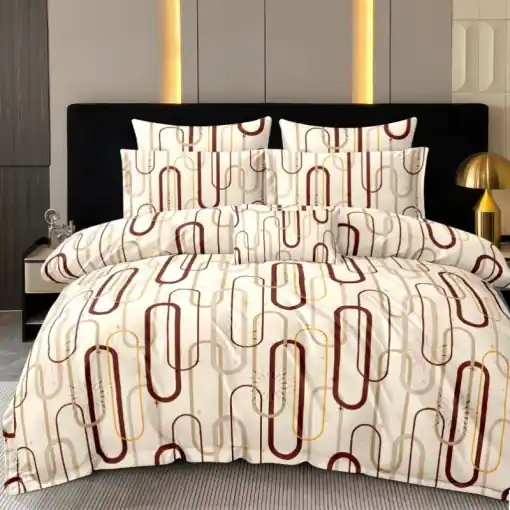 Lenjerie cu elastic 180x200cm, Nivelle, 4 Piese Retur ușor
