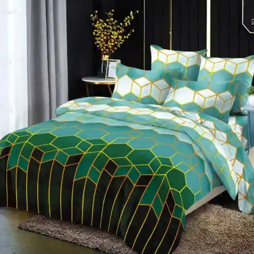Cumpără online Lenjerie cu elastic 180x200cm, Opalia, 4 Piese