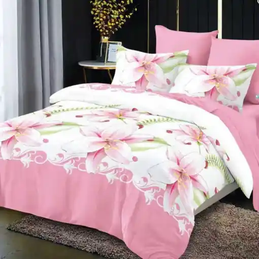 Chilipir Lenjerie cu elastic 180x200cm, Velviora, 4 Piese