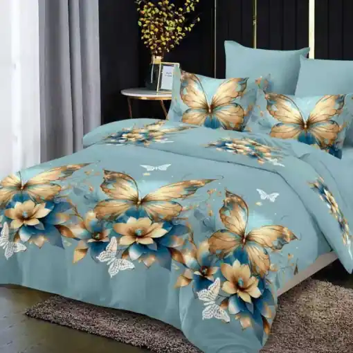 Lenjerie cu elastic 180x200cm, Lavendria, 4 Piese Retur gratuit