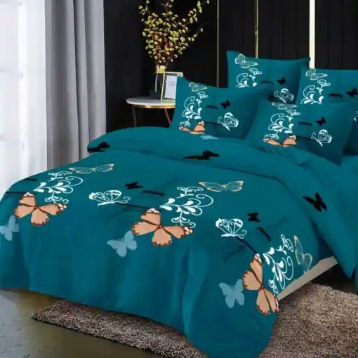 Livrare expres Lenjerie cu elastic 180x200cm, Petalivio, 4 Piese