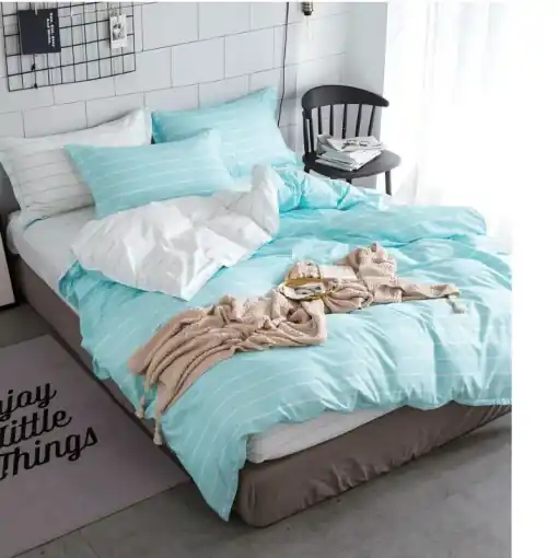 Lenjerie Bumbac Satinat 4 Piese Corvia Expediere rapidă