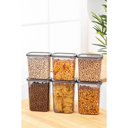 Preferatul clienților Set cutii de depozitare, 6 bucati Centum Julius Antracit 14x14x10 cm