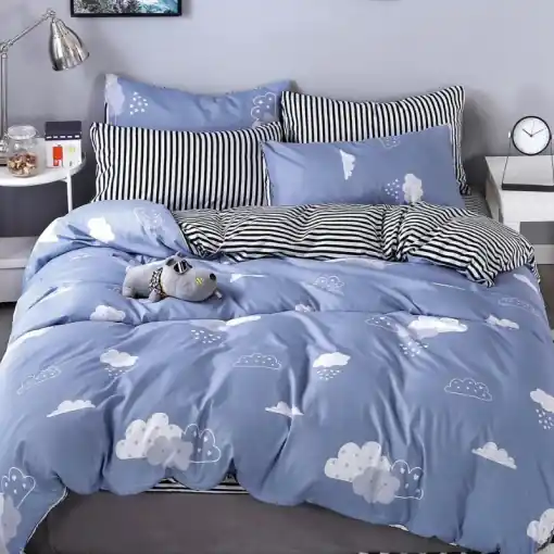 Lenjerie Bumbac Satinat 4 Piese Halena Ofertă