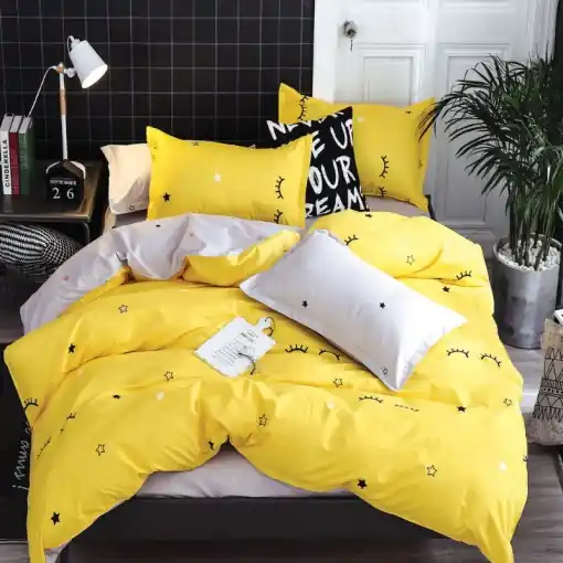 Lenjerie Bumbac Satinat 4 Piese Idelis Discount