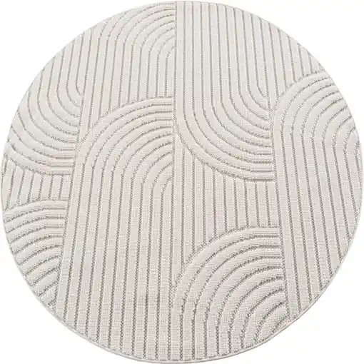 Premium Covor Helix Crem V1, Rotund, D120 cm