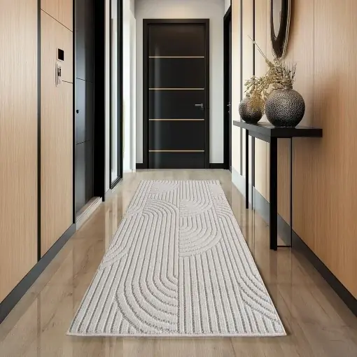 Covor traversa Helix Crem V1, 80 x 150 cm Cel mai vândut