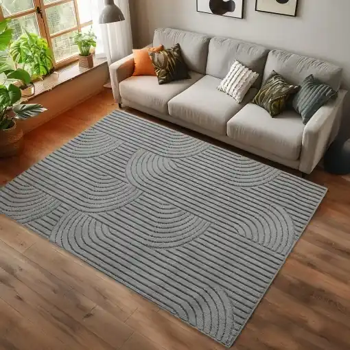 Covor Helix Argintiu V1, 140x200 cm Promoție