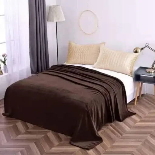 Patura Cocolino 200x230 cm - Vera Dark Brown Ofertă exclusivă