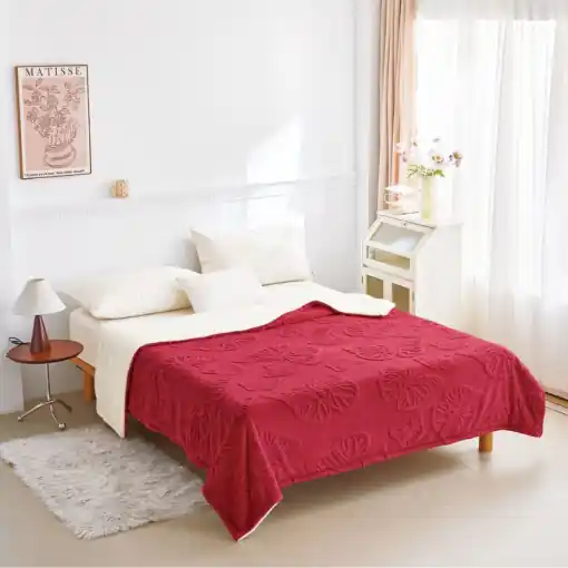 Patura Cocolino cu Blanita 200x230 cm - Velvet Butterflies V4 Ofertă de sezon