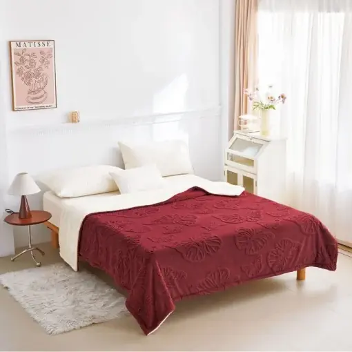 Disponibil imediat Patura Cocolino cu Blanita 200x230 cm - Velvet Butterflies V12