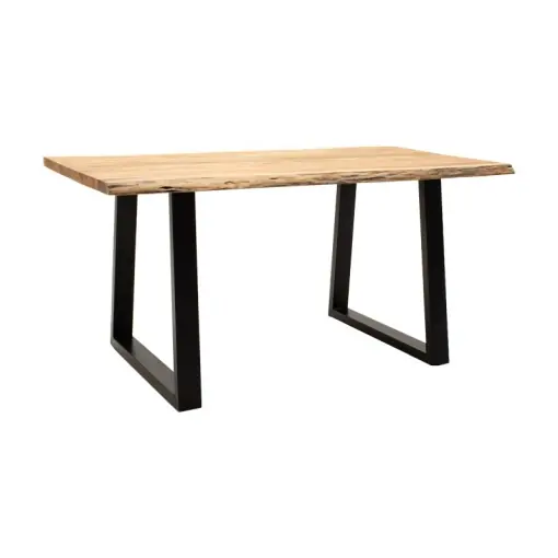 Ofertă limitată Masă Miles, natural/negru, 160x90x76 cm