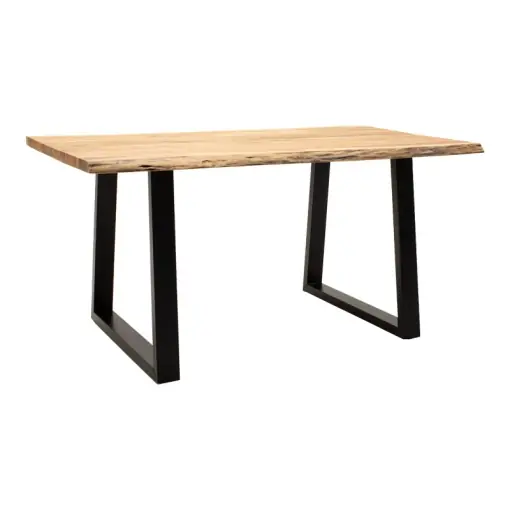 Cel mai vândut Masă Miles Slim, natural/negru, 180x90x76 cm