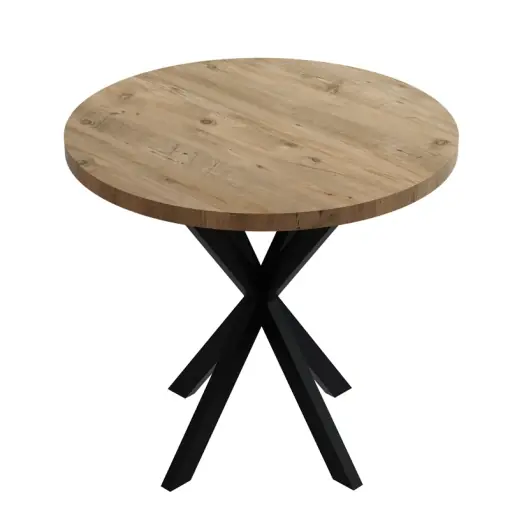 Mai ieftin Masă Kalipso, natural/negru, 70x70x75 cm