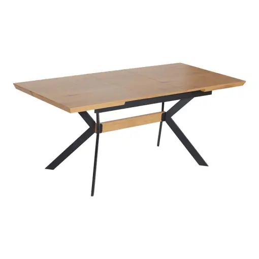Cumpără online Masă Jessamy, negru/natural, 200x90x76 cm