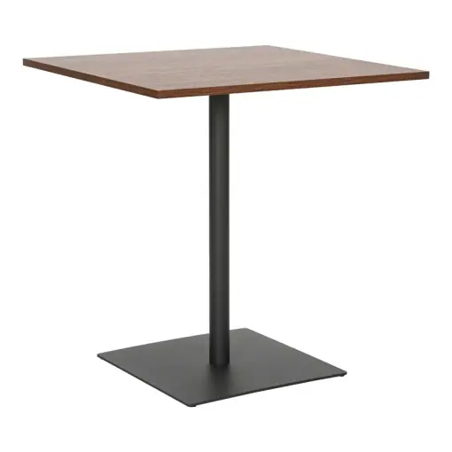 Masă Nerobian, nuc/gri, 70x70x75 cm Discount