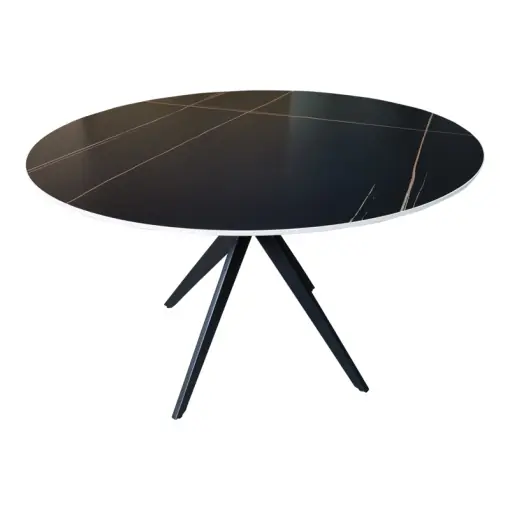Lichidare de stoc Masă Orbital, negru/negru, 120x76 cm