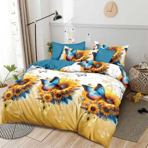 Lenjerie 6 Piese cu Elastic 180x200, Sunray Cel mai vândut