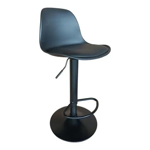 Scaun de bar Louser, negru, 44x46x114 cm Chilipir