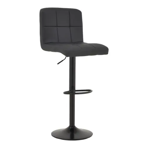 Preț promoțional Scaun de bar Remina V1, negru, 44x44x112 cm
