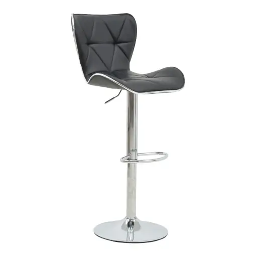 Scaun de bar Jorine, negru, 53x44x114 cm Ofertă