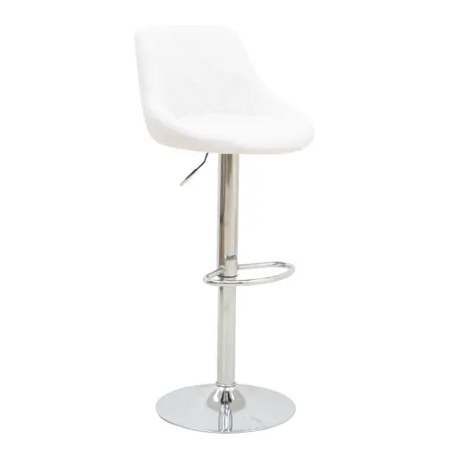 Scaun de bar Boronez, alb, 47x49x112 cm Ofertă exclusivă