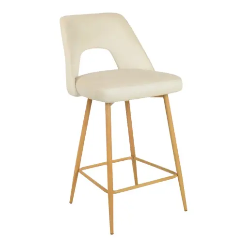 Disponibil imediat Scaun de bar Murde, bej/natural, 47x52x96 cm