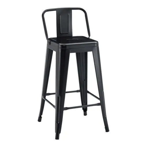 Plată sigură Scaun de bar Utopia, negru, 42x42x86 cm
