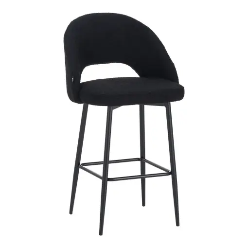 Disponibil imediat Scaun de bar Masebo, negru/negru, 48x52x97 cm