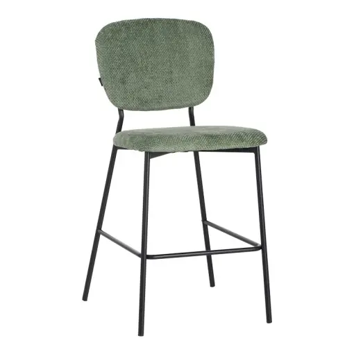 Reducere de preț Scaun de bar Cathair, verde/negru, 48x54x100 cm